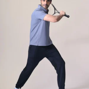 Men Active Polo Tshirt Grey